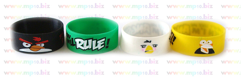 צמיד סיליקון מוטבע -אנגרי בירד