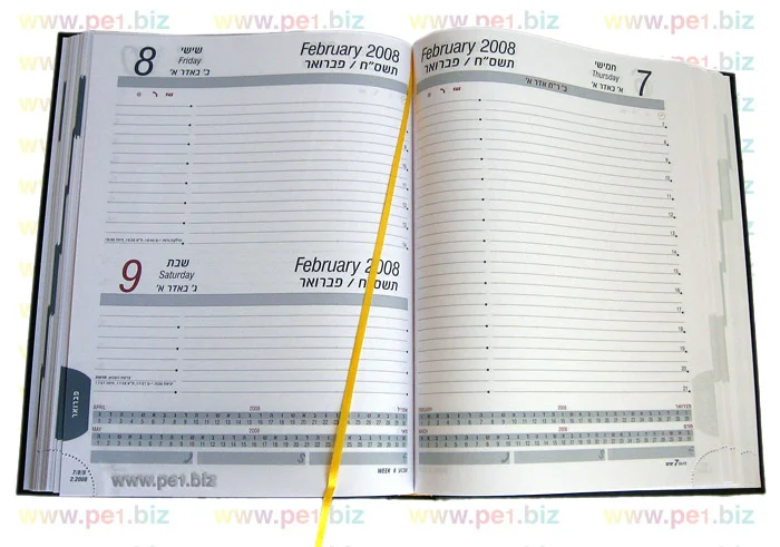 יומן יומי דמוי עור,דנית - תמונה 2