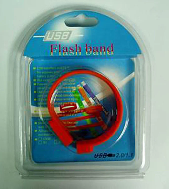 צמיד-סיליקון-עם-זכרון-נייד-USB,סילון - תמונה 5